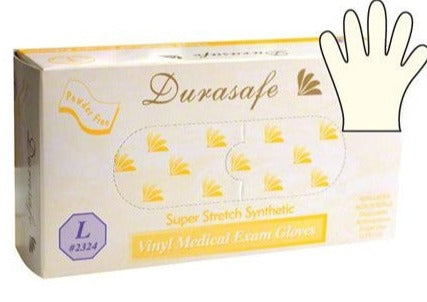 Gloves Stretchable Exam Glove, PF, Large 10 Boxes  per case