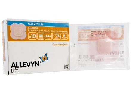 Allevyn Life 4 X 4" Quadrilobe With Border Sterile ,10/Box