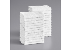 WASHCLOTH, WHITE, 12X12, DZ