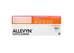 Foam Dressing Allevyn Gentle Border 4 X 12 Inch With Border Film Backing Silicone Gel Adhesive Rectangle Sterile