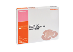 Foam Dressing Allevyn Gentle Border 6-3/4 X 7-5/8 Inch With Border Film Backing Silicone Gel Adhesive Multisite Sterile