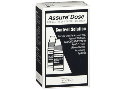 Blood Glucose Control Solution Assure® Dose 2 X 2.5 mL Level 1 & 2