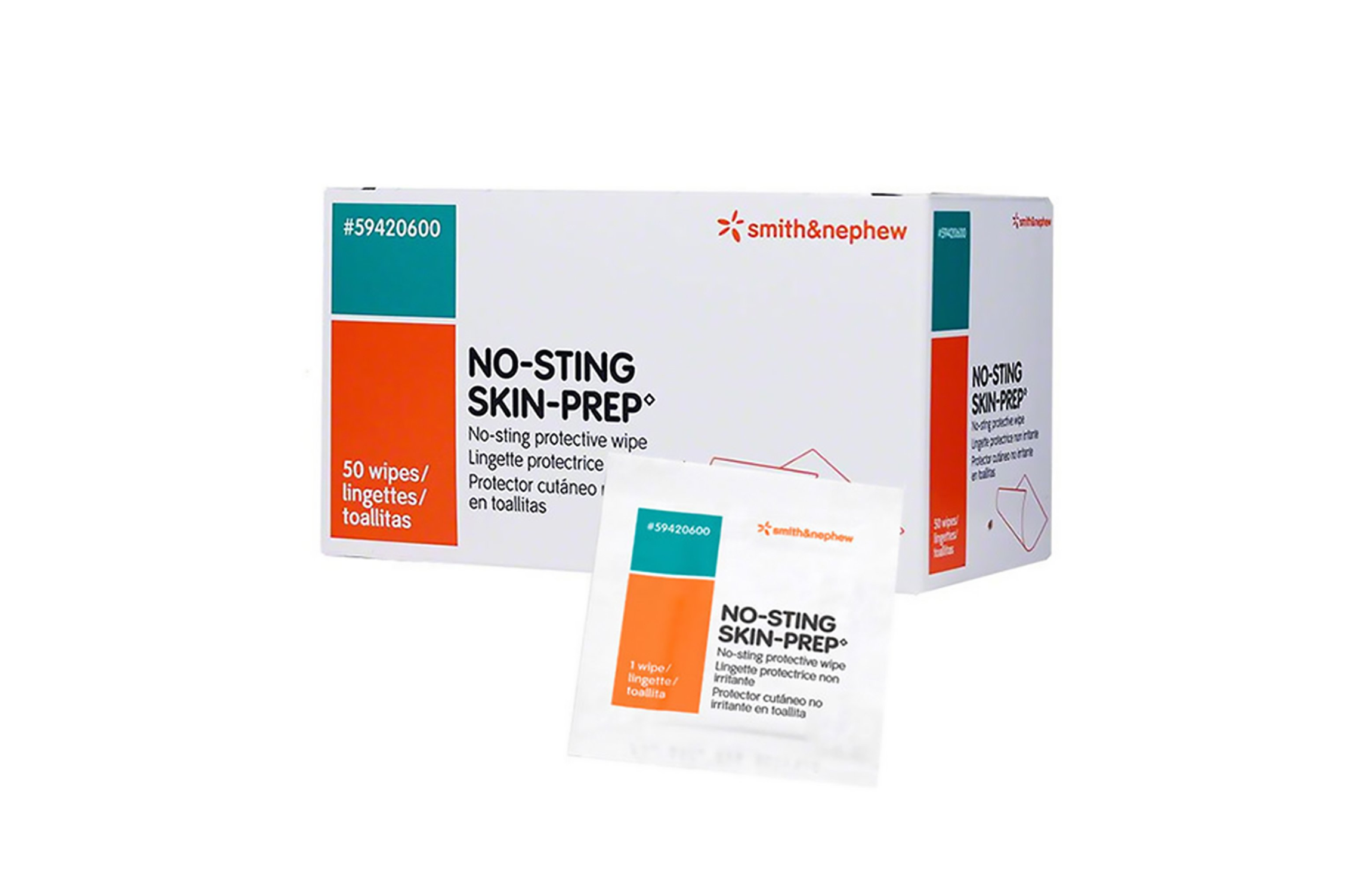WIPE, SKIN PREP NO-STING (50/BX