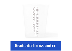 Graduated Triangular Intake/Output Containers each