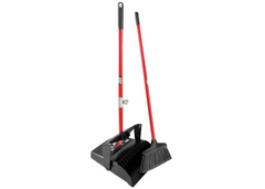 Lobby Broom and Open-Lid Dust Pan each