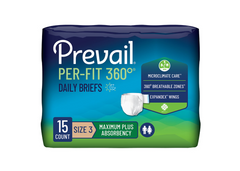 Brief Prevail Per-Fit 360, Size 3 58"-70" 60/Cs