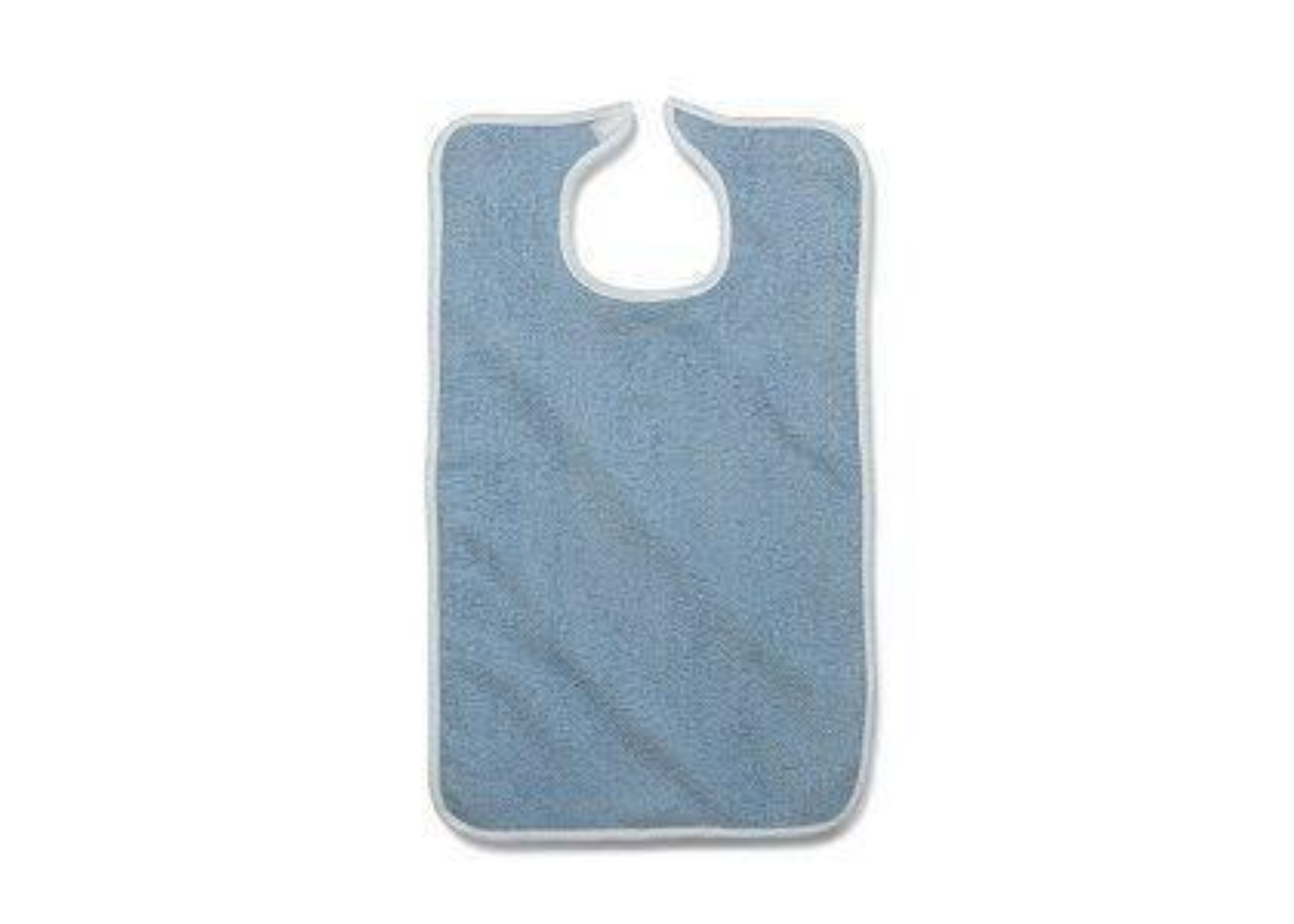 BIB, ADULT, TERRU, HOOK & LP, 10 OZ, WHT, 18X30, 1DZ