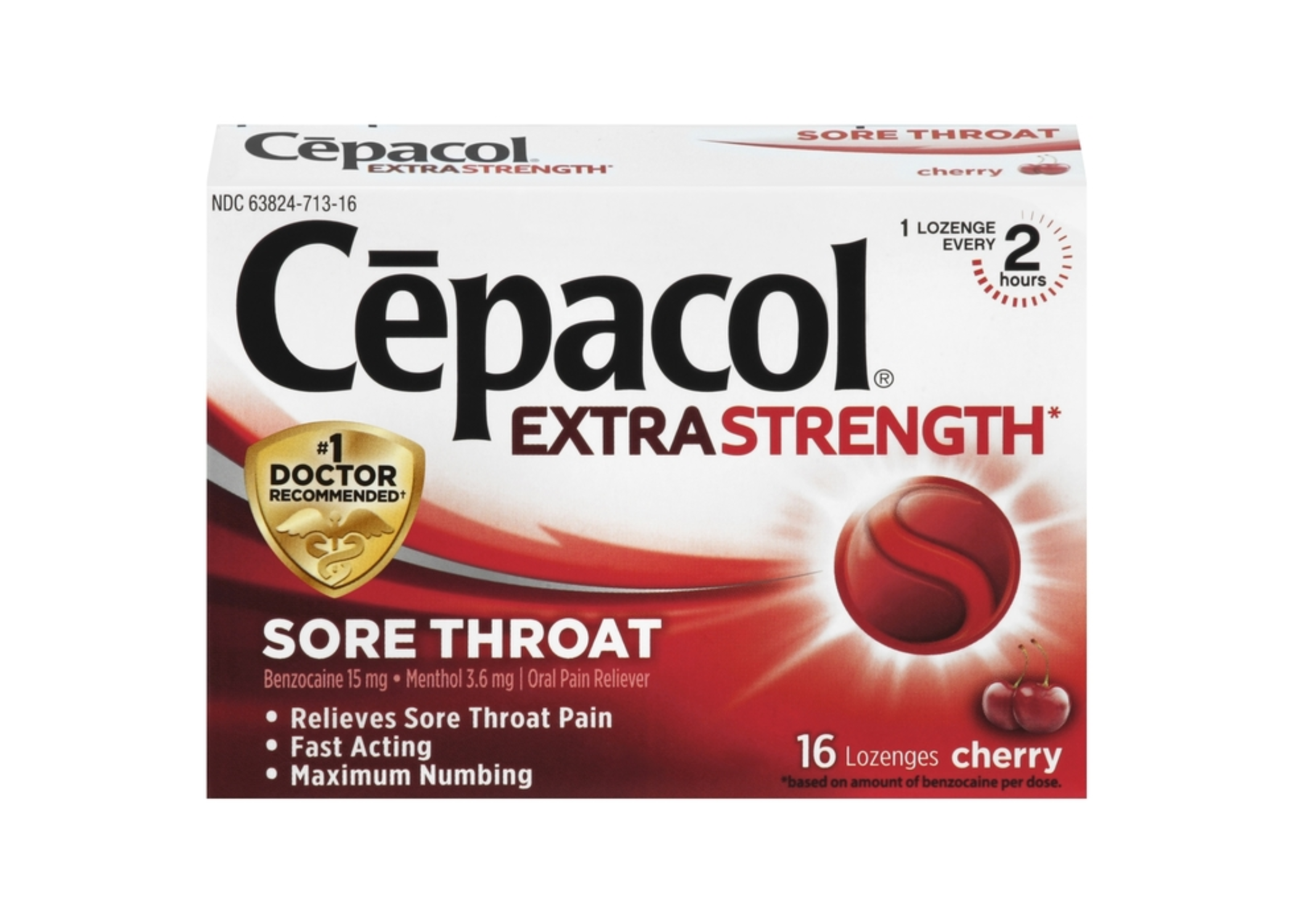 Sore Throat Chloraseptic, Lozenges, 18 Per Box