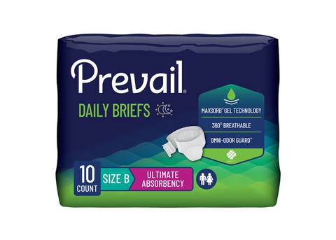 Brief Prevail® Bariatric 73"-100" Disposable Heavy Absorbency (40/CS)