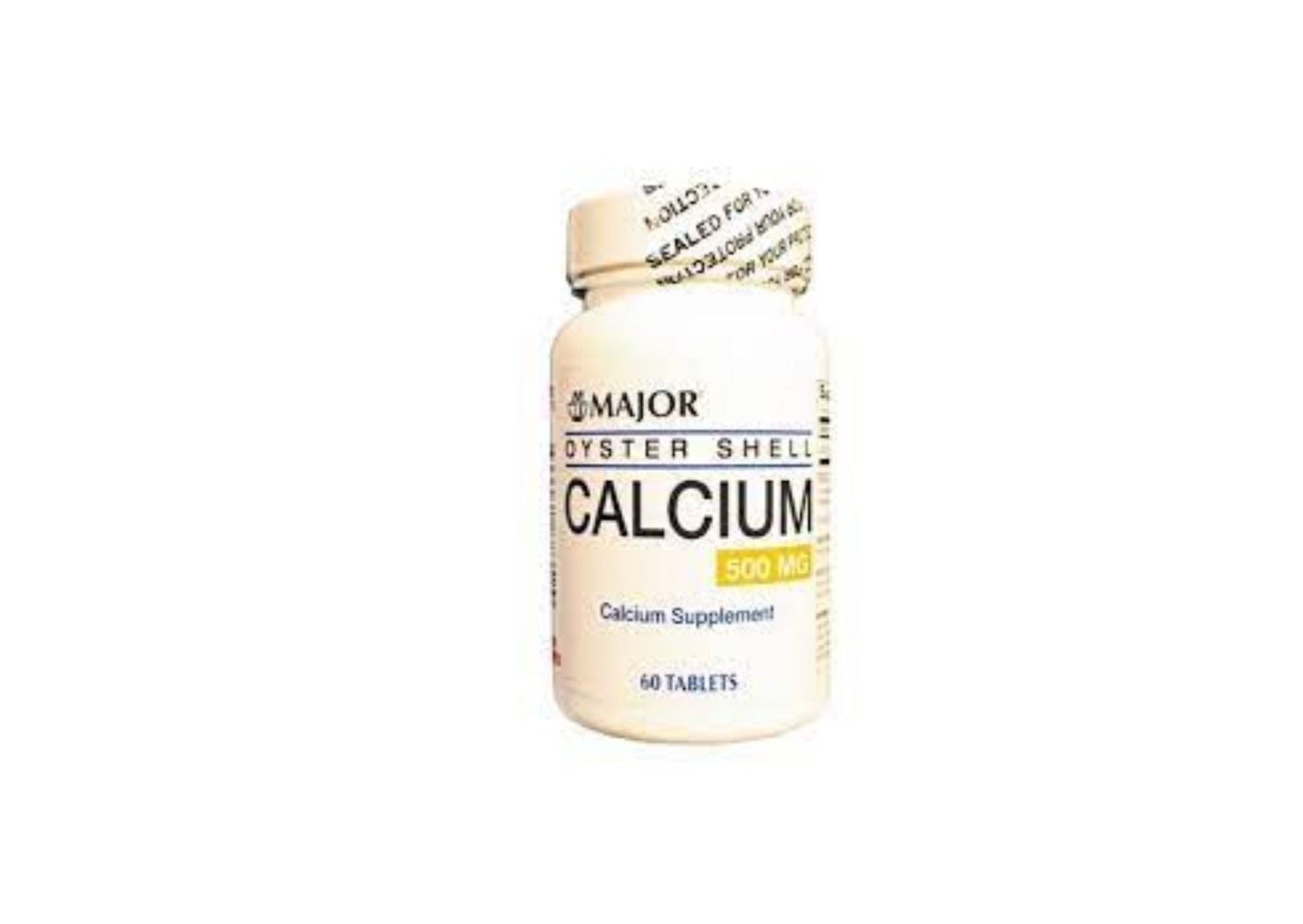 Calcium, Oyster Shell, 500 MG, 60 Tablets per Bottle