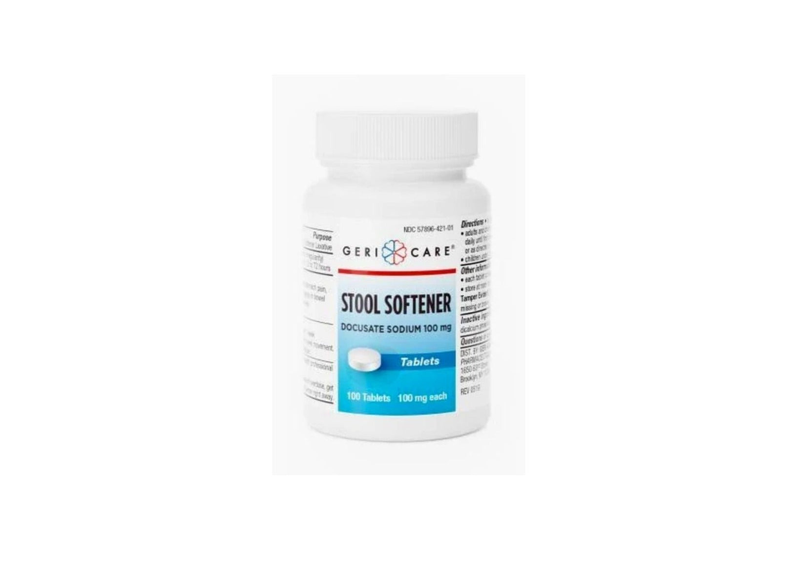 Docusate Sodium, 100 MG, 100 Tablets