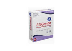 Dressing Silicone Bordered Foam Dressing, (SiliGentle) -2" x 2", 10/Box
