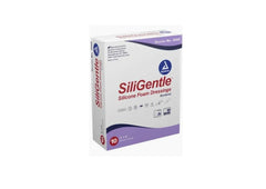 Dressing Silicone Bordered Foam Dressing, (SiliGentle),  6X6,10/Box