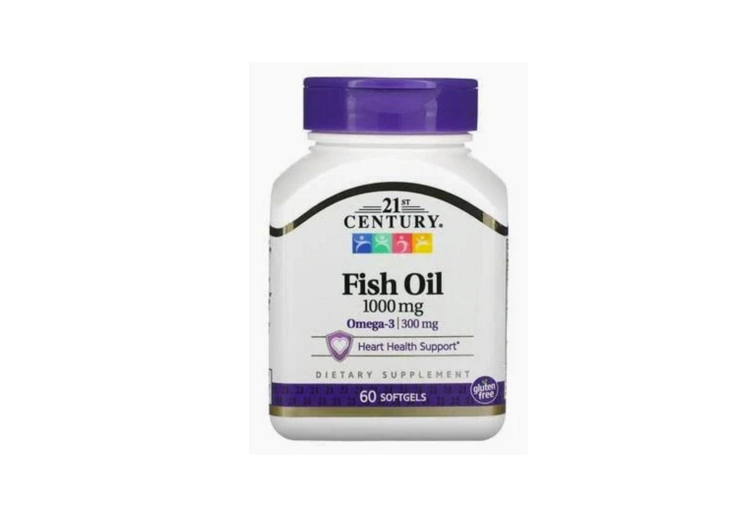 Fish Oil,1000 mg, 60 Softgels per Bottle