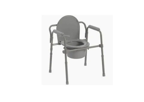 Folding Steel Commode