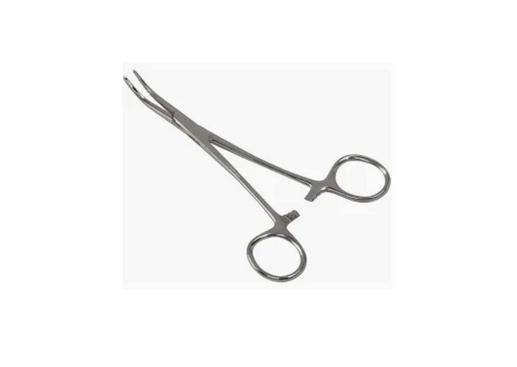 Forceps Hemostatic  5-1/2 Length, Ratchet Lock Finger Ring Handle Straight, Each