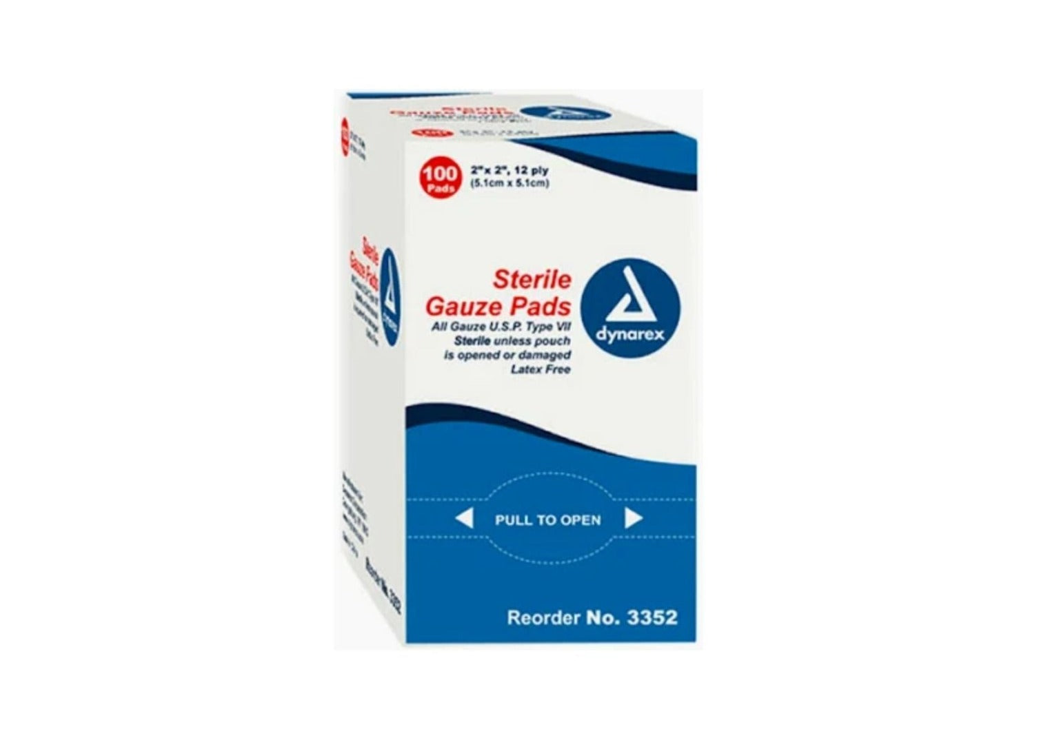 Gauze Bordered, Sterile, 2" X 2", 50/BOX