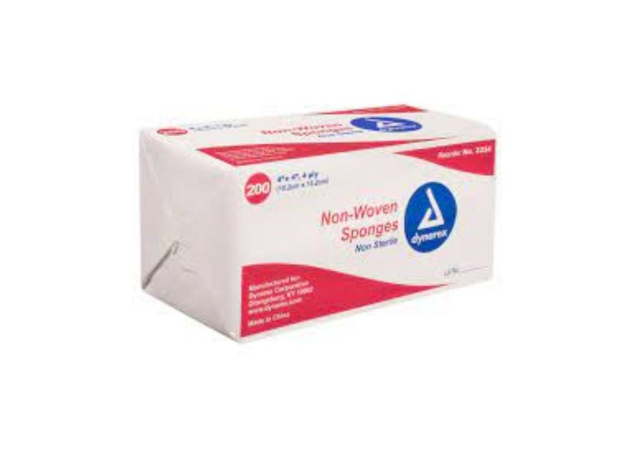 Gauze Non-Woven Sponge, 4"x 4" 4 Ply 200 10/ CS