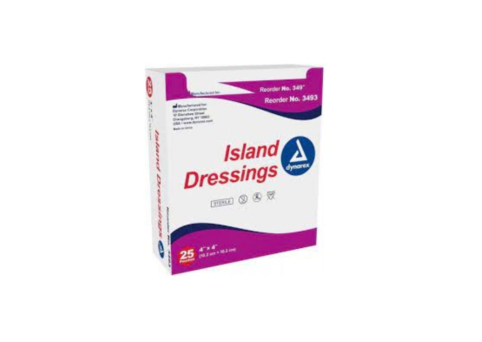 Island Dressing, Composite 4" X 4", Box/10