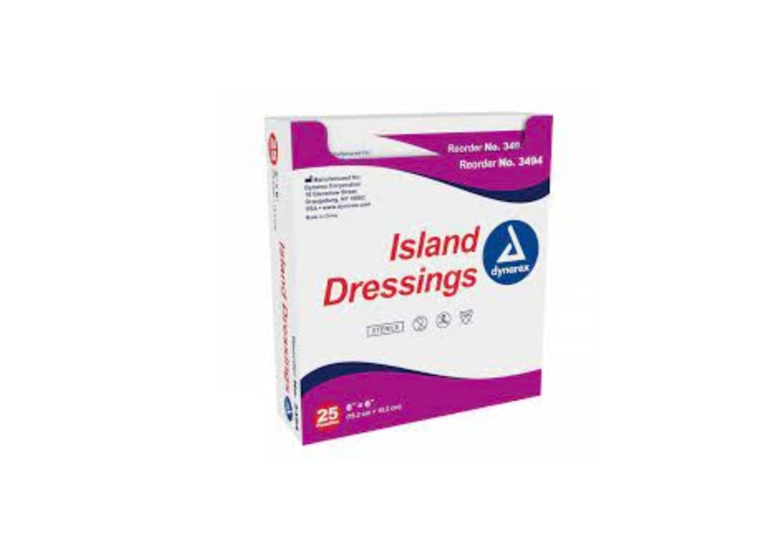 Island Dressing, Composite 6" X 6",Box/10