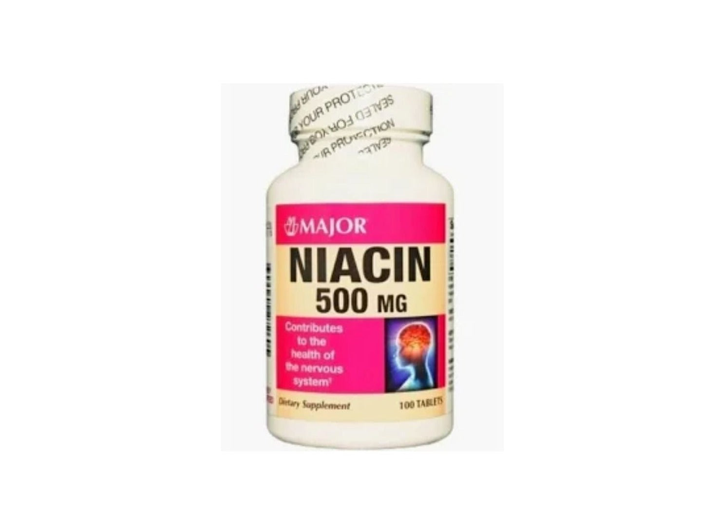 Niacin, 500 MG, 100 Tab. per Bottle