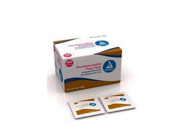 Povidone  Iodine Prep Pads, 100 /Box