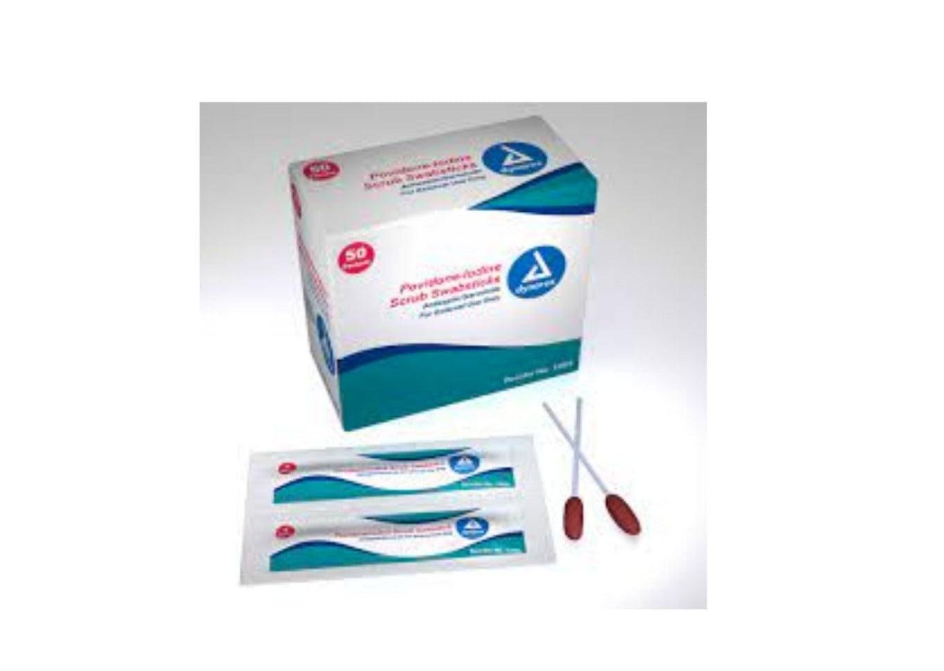 Povidone Iodine Swabsticks, 3 swabstick/pack, 25 Packets/Box
