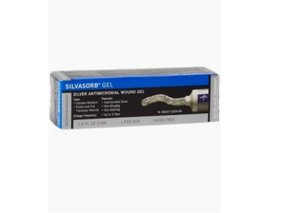 SilvaSorb (Silver Antimicrobial Wound GEL) 1.5 Oz per Tube