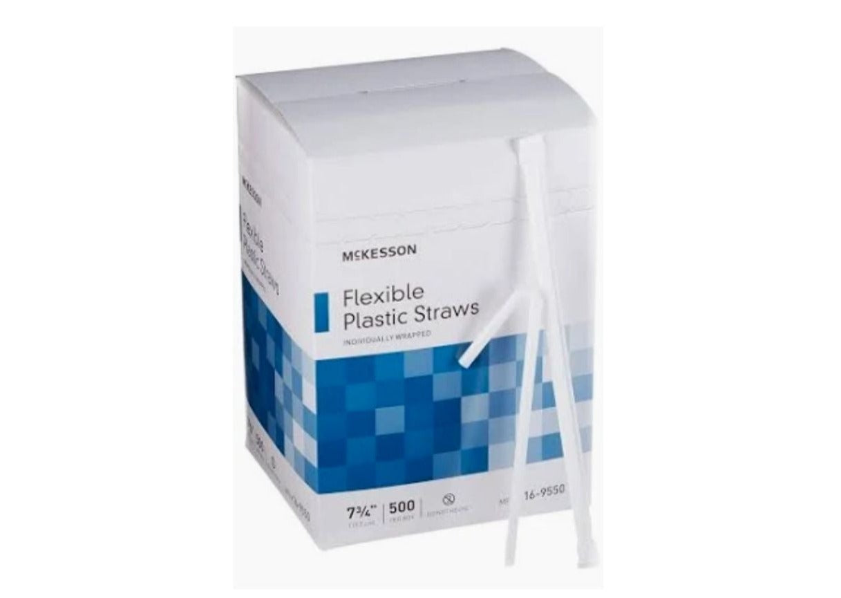 Straws Flexible, 500 / Box