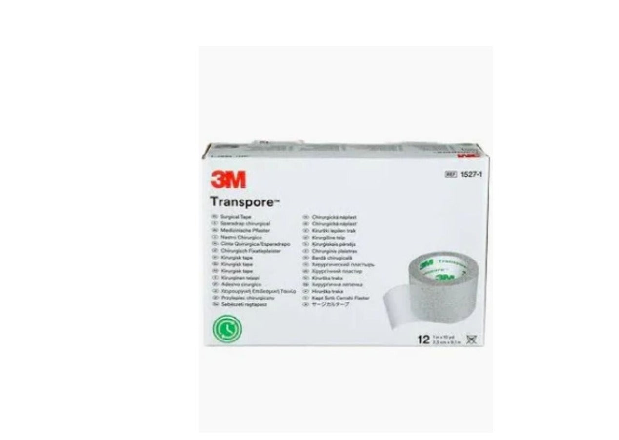 Tape, Clear Transparent Surgical Tape, 2" X 10 Yards, Box/6