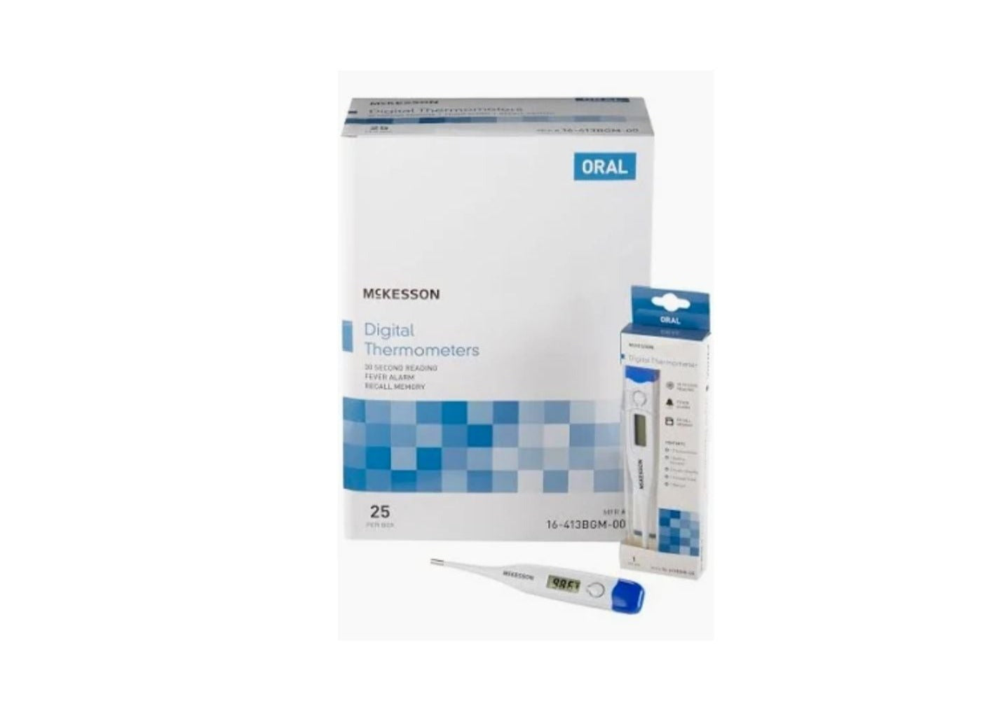 Thermometer, Oral Digital Thermometer, Each