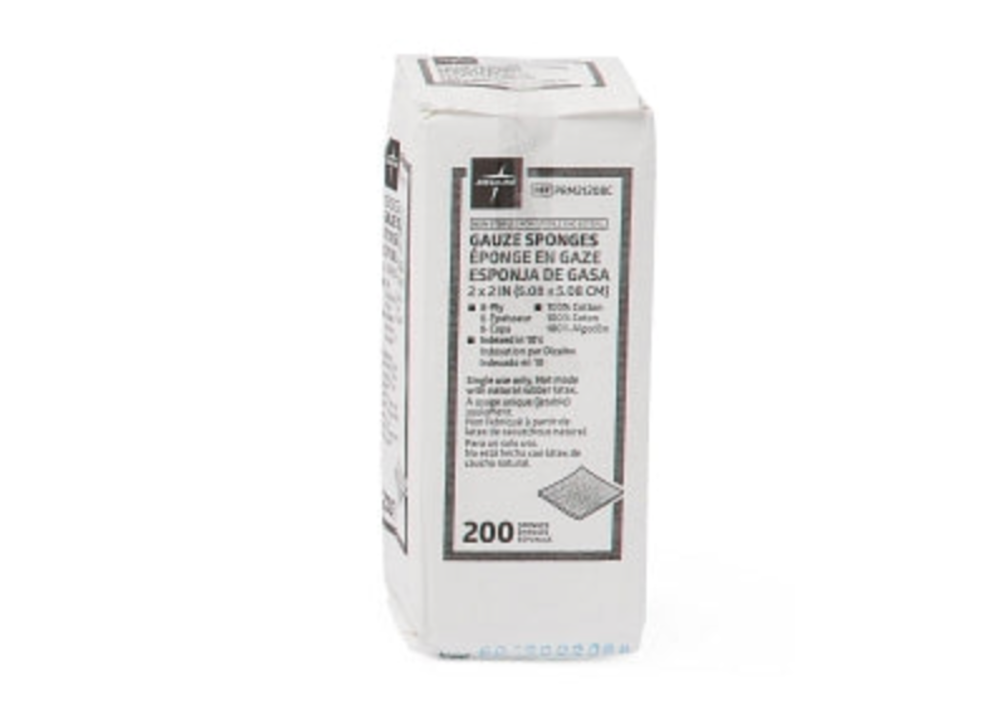 Gauze Sponge, Non-Sterile, 2" x 2", 8-Ply, 25/CS