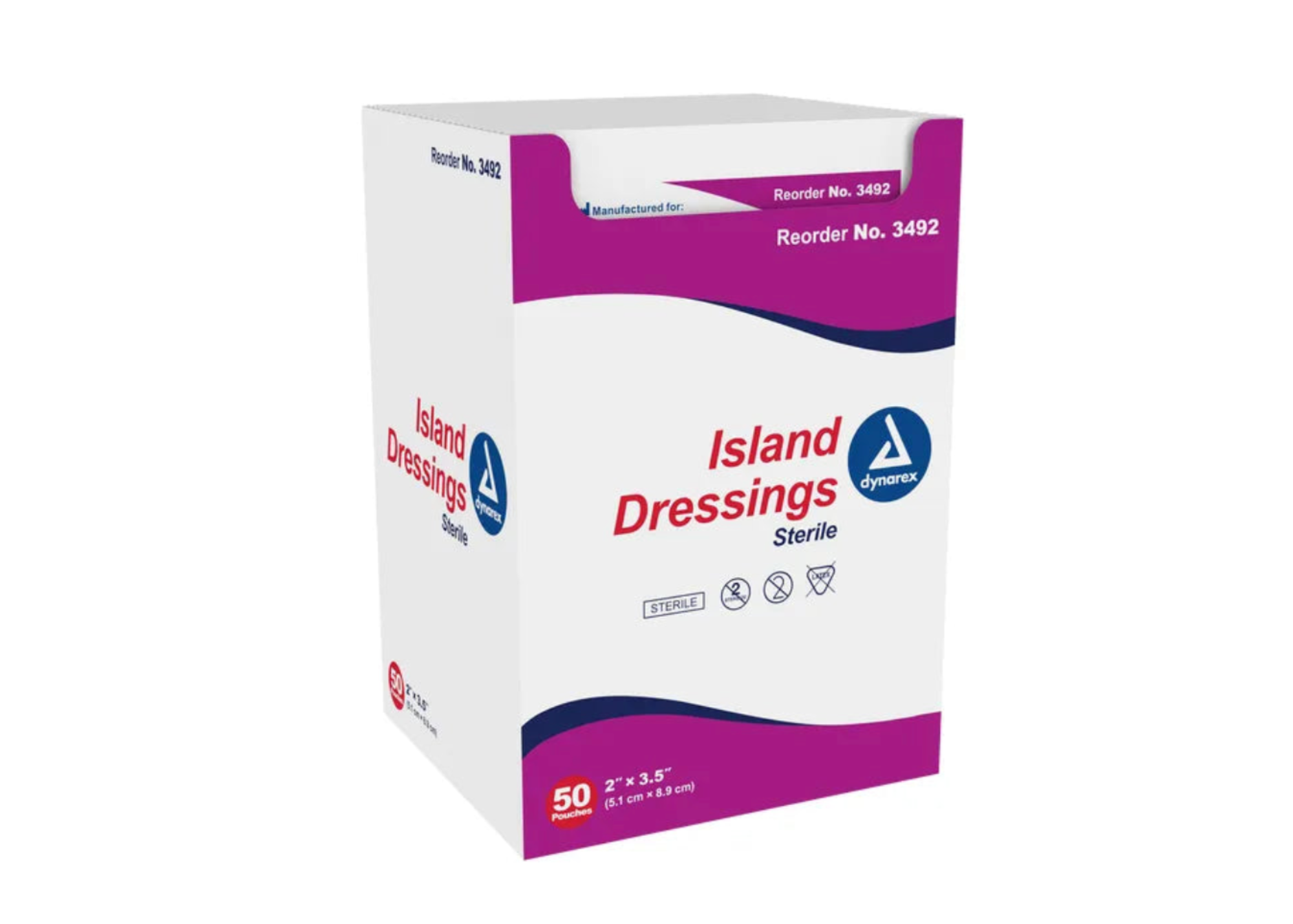 Gauze Bordered, Sterile, 6" X 6", Box/25