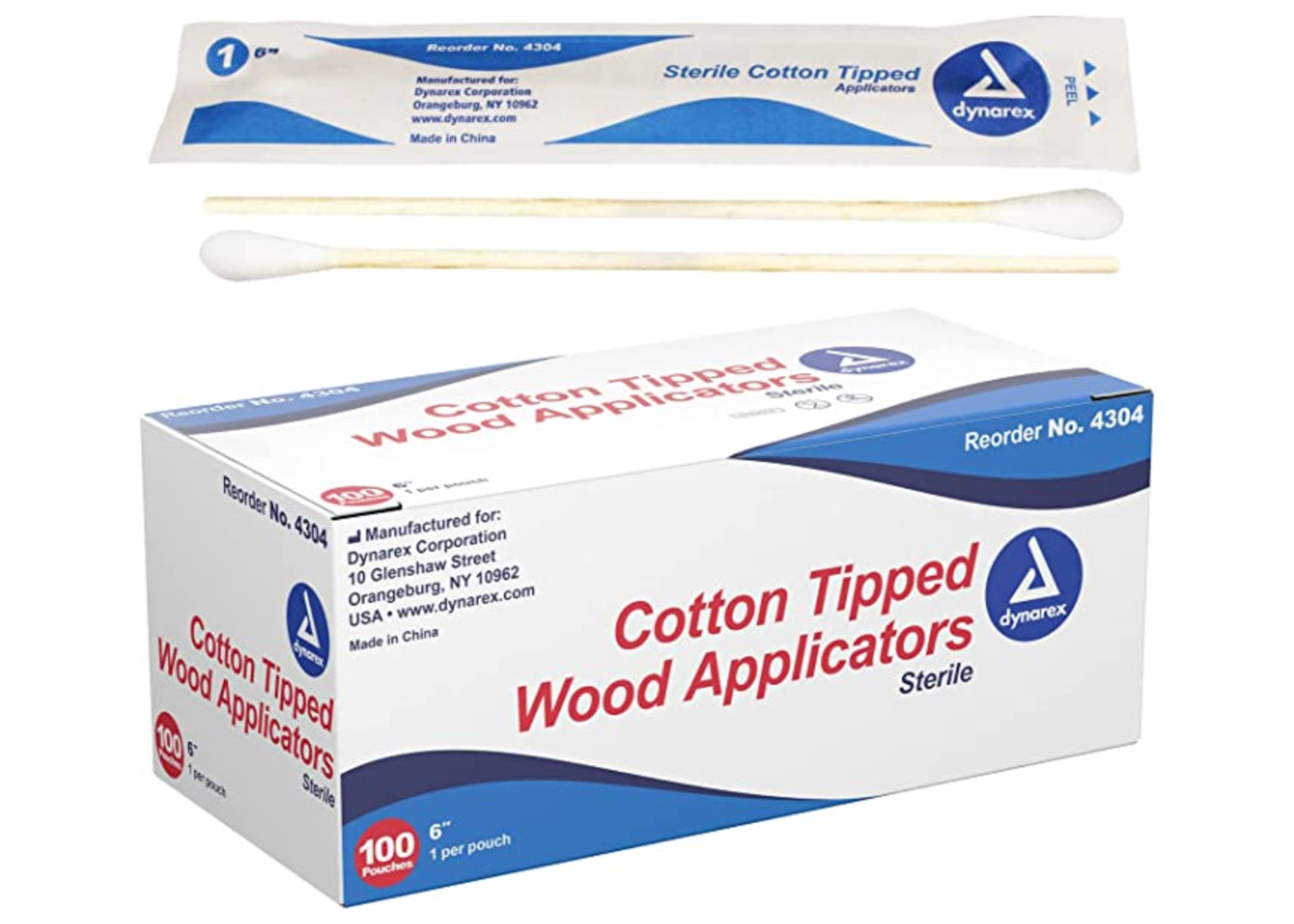 Cotton Tipped Applicator, 6", Non Sterile, 1000 per Box