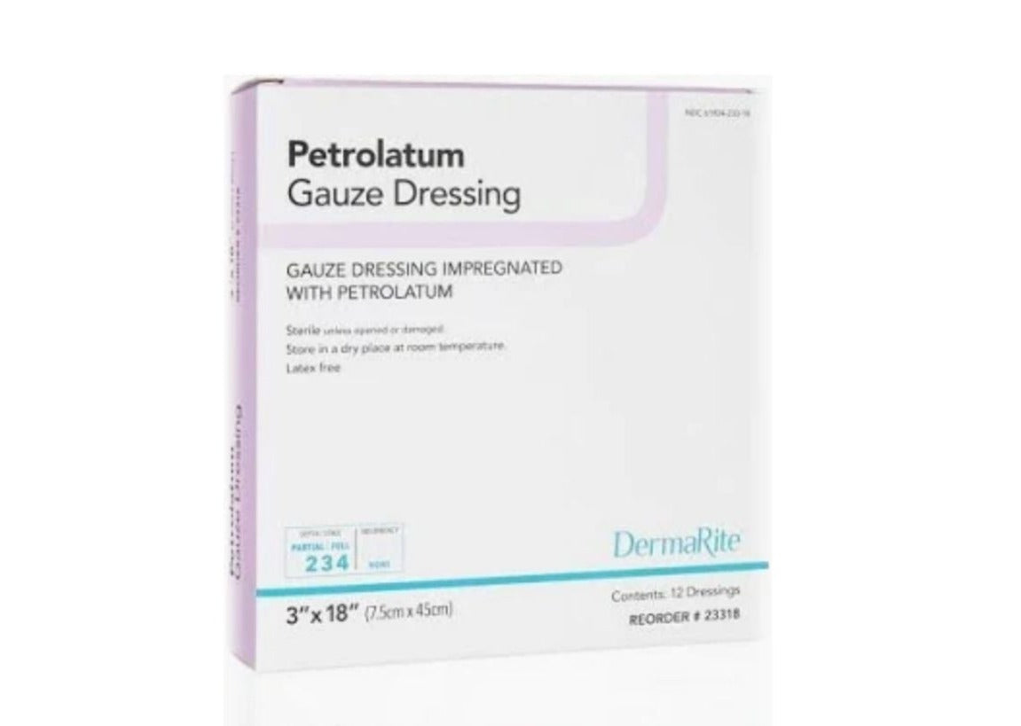 Vaseline Petrolatum Gauze 3" X 18" ,12/BOX