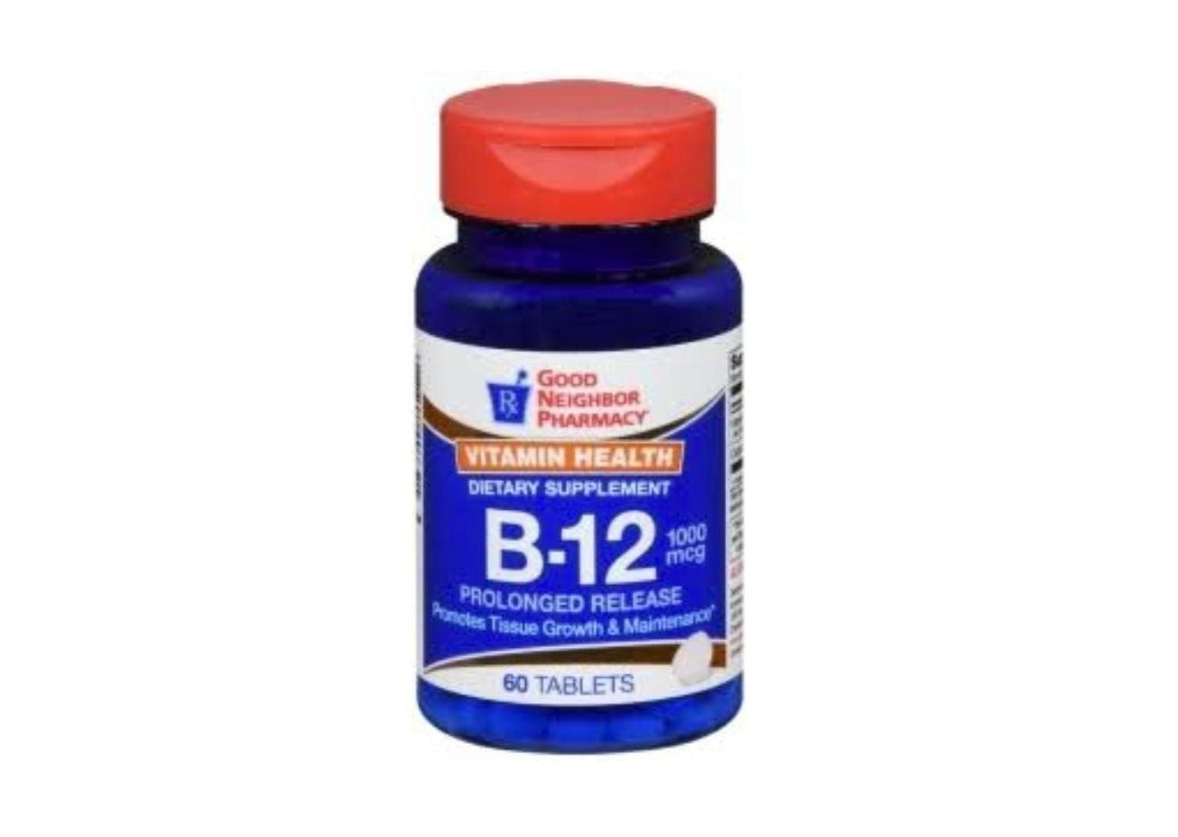 Vitamin B-12, 1000 MCG, 60 Tablets