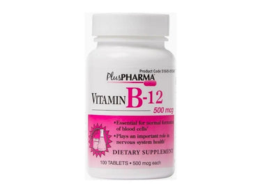 Vitamin B-12, 500 MCG, 100 Tablets per Bottle
