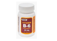 Vitamin B-6 25 MG, 100 Tablets per Bottle