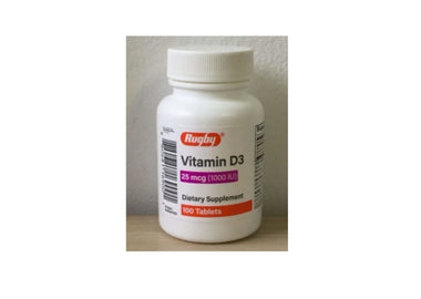 Vitamin D3, 1000 IU, 100 Tablets /Bottle