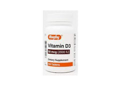 Vitamin D3, 2000 IU, (50mcg), 100 TAB