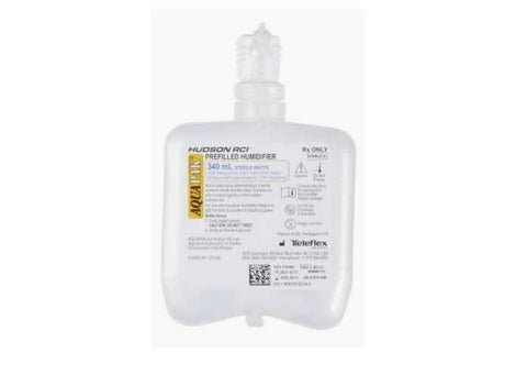 Water with Humidifier Adapter, Aquapak Sterile Water, 340ml , 20/Cs