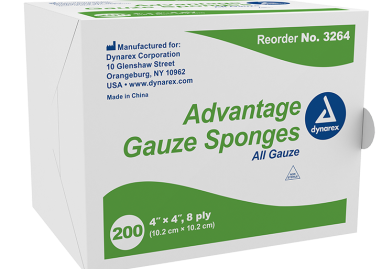 Gauze Sponges,Advantage, Non-Sterile, 4x4, 8-Ply, 20/Cs
