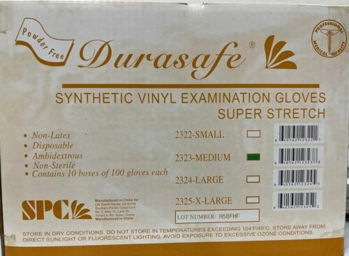 Gloves Stretchable Exam Glove, PF, Medium 10 Boxes  per case